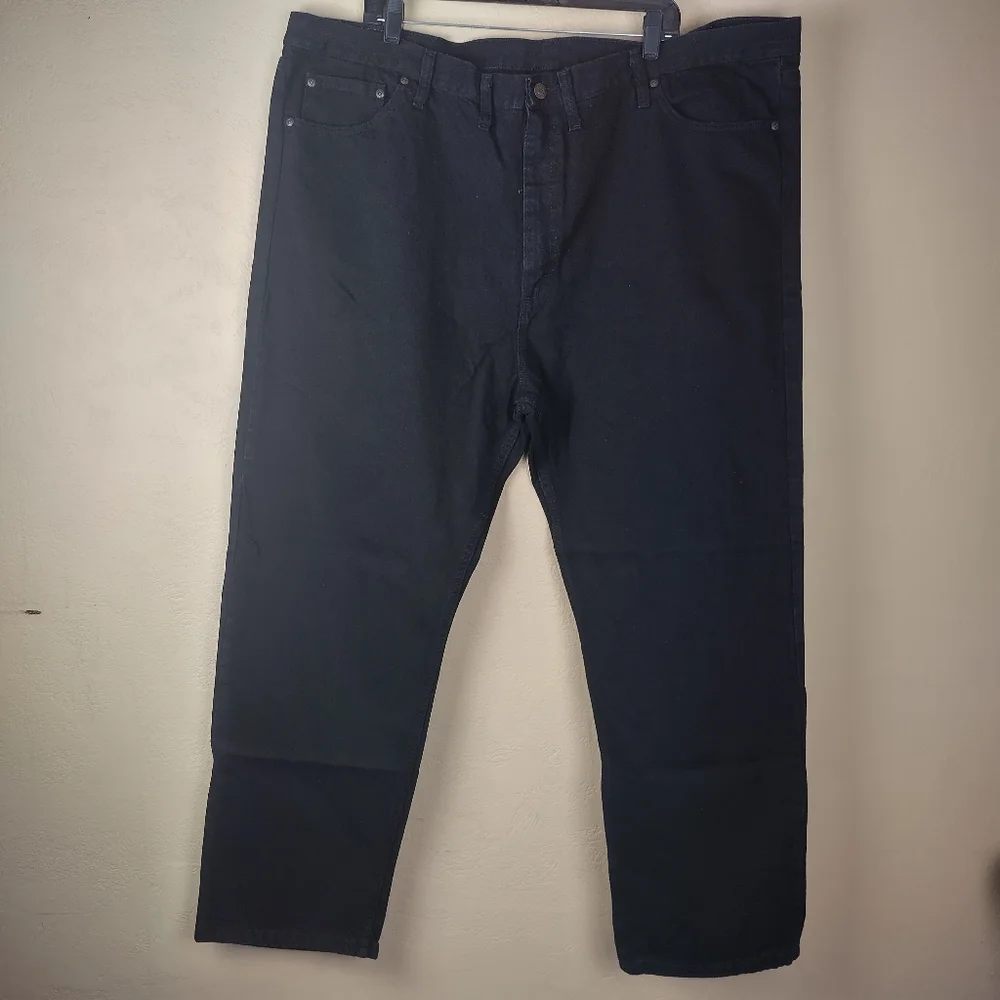 Wrangler Relaxed fit Men’s‎ Jeans Black 5 Star Premium Denim Size 48x30 NWT